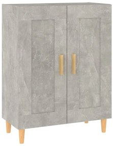 Credenza grigio cemento 69,5x34x90 cm in legno multistrato