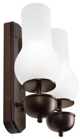 Brilagi - LED Applique COTTAGE 2xE14/40W/230V faggio/bianco