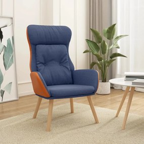 Poltrona Rilassante Blu İn Tessuto E Pvc /