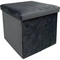 Pouf contenitore 40x40x40 cm grigio