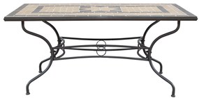 VENTUS - set tavolo in cm 160 x 90 x 74 h con 6 poltrone Ventus