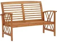 Panchina da Giardino 119 cm in Legno Massello d'Acacia cod mxl 46133