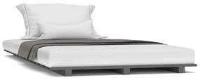 Giroletto grigio 90x190 cm in legno massello di pino