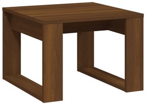 Tavolino da salotto rovere marrone 50x50x35cm legno multistrato