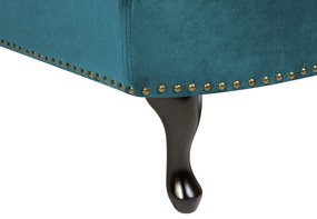 Chaise longue destra in velluto verde acqua NIMES Beliani
