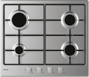 Candy - Piano Cottura CHW6BRX a Gas 4 Fuochi Gas Colore Inox