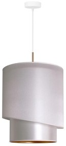 Duolla - Lampadario a sospensione con filo PARIGI 1xE27/15W/230V diametro 40 cm argento/oro