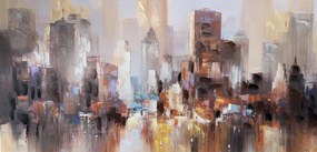 Dipinto su tela New York, multicolore 140 x 70 cm