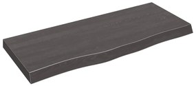 Ripiano Marrone Scuro 100x40x(2-6) cm Massello Rovere Trattato