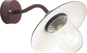 Lampada da parete da esterno classica rosso scuro IP44 - Monaco