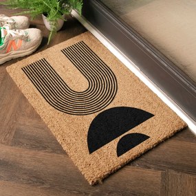 Zerbino in fibre di cocco 40x60 cm Half Moon – Artsy Doormats