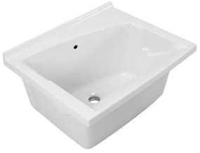 Lavatoio in ceramica 75x61 cm ad incasso per mobile modello Revine