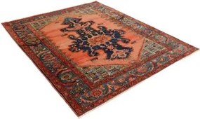 Antik Stilizzato Salmone Blu 175x185 Cm