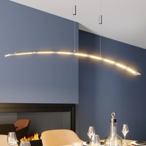 Lindby lampada LED a sospensione Manon, regolabile in altezza, grigio, metallo