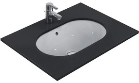 Lavabo da appoggio Connect ovale in ceramica L 62 x P 41 x H 17.5 cm bianco