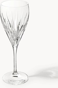 Set di 2 bicchieri da vino bianco fatti a mano con scanalatura in rilievo Dionysos