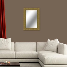 Specchio Fedra rettangolare in legno oro 98 x 138 cm