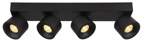 Globo 56961-4B - Faretto LED RAE 4xLED/6W/230V nero