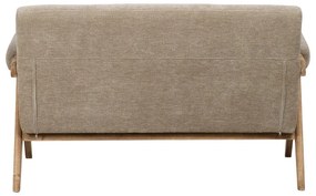 Divano beige con rivestimento in ciniglia 134 cm Rest – Ixia