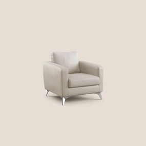 Orione Poltroncina in ecopelle moderna e impermeabile T04 beige