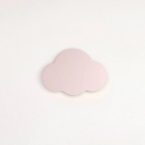 TK Lighting Applique Cloud, rosa, 38 cm di larghezza, metallo, nuvola, G9