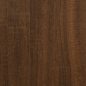 Panca Portaoggetti Rovere Marrone 42x42x45 cm Legno Multistrato