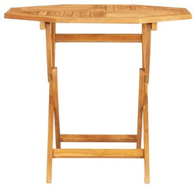 Tavolo da giardino pieghevole 85x85x76cm legno massello di teak