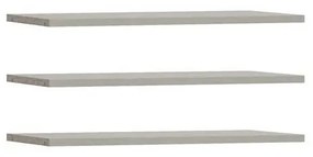 Set da 3 mensole TIRO grigie