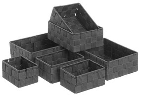 Cestini da bagno in tessuto in set da 7 - Casa Selección