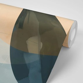 Carta da parati – Foglie scure eleganti