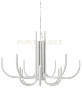 Sospensione art nouveau 12 braccetti a led 3000k 1860lm 35w dimmera...