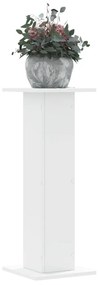Supporti Per Piante 2 Pz Bianchi 30x30x80 Cm Legno Multistrato /