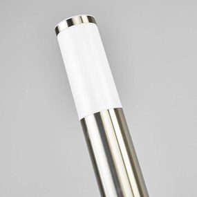 Lindby Lampioncino cilindrico Kristof, acciaio inox