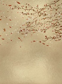 Coordonne Wandbild Eolia - Gold