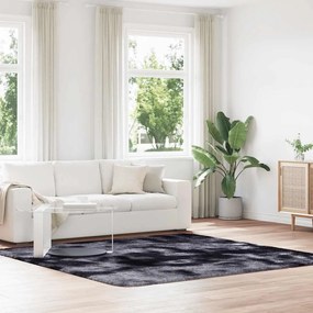 Tappeto Shaggy A Pelo Lungo Navarra Grigio Scuro 240x240 Cm /