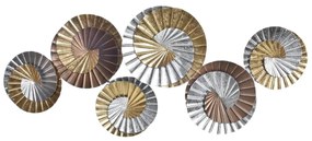 Decorazione da Parete DKD Home Decor Metallo Multicolore Orientale Spirali (104 x 4,5 x 43 cm)