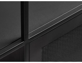 Libreria in metallo nero 80x138 cm Malibu - Unique Furniture