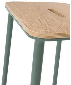 Set di sedie da bar verde 2 pz (altezza della seduta 65 cm) Abba – Marckeric