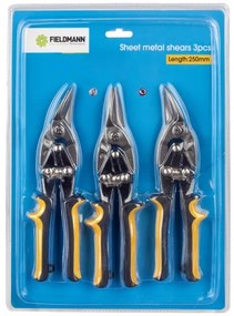Fieldmann - Cesoie per metallo 3 pz