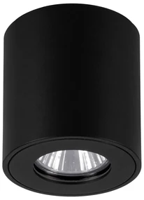 Plafoniera Esterno Moderna Torrecola Alluminio Nero 1 Luce Gu10