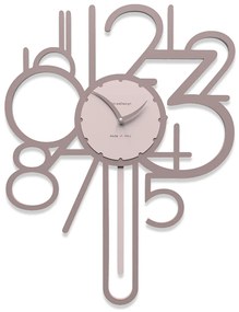 CALLEADESIGN Orologio a pendolo da parete Joseph color grigio prugna