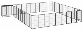 Box Cani 42 Pannelli Nero 50x100 Cm Acciaio Verniciato Polvere /