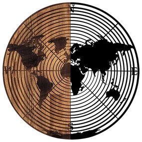 Decorazione da muro diametro 56 cm mappa