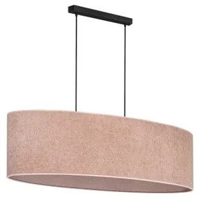Duolla - Lampadario a sospensione con filo OVAL 2xE27/15W/230V rosa