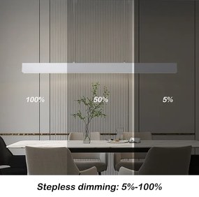 Brilagi - lampadario LED dimmerabile SLEEKLINE SMART LED/40W/230V Wi-Fi Tuya bianco+telecomando