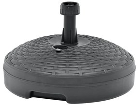Base Ombrellone Sabbia/acqua 20l Antracite Rattan İn Plastica /