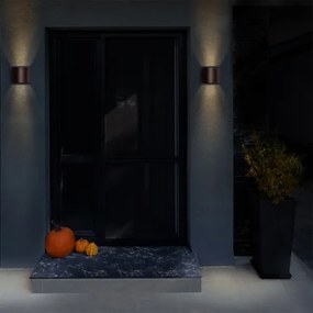 Brilagi - Lampada da parete LED per esterni RONDO LED/6W/230V marrone IP54