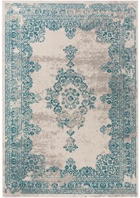 benuta Nest Tappeto per interno ed esterno Antique Beige/Turchese 120x170 cm - Tappeto outdoor per balcone, terrazzo e giardino