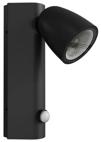 Applique da Esterno GU10 IP65 con Sensore Movimento AXIS - Nera
