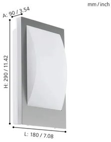 Eglo 33569 - Applique a LED da esterno VERRES-C LED/9W/230V IP44